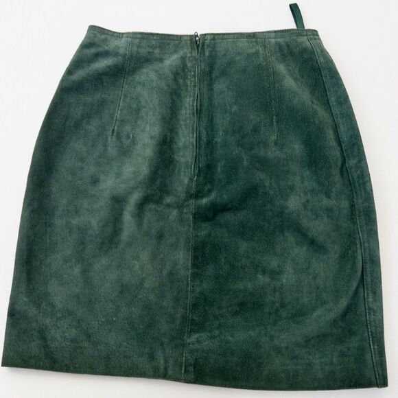 Vintage Brandon Thomas Suede Pencil Skirt Size 5/6 Petite - Picture 2 of 5